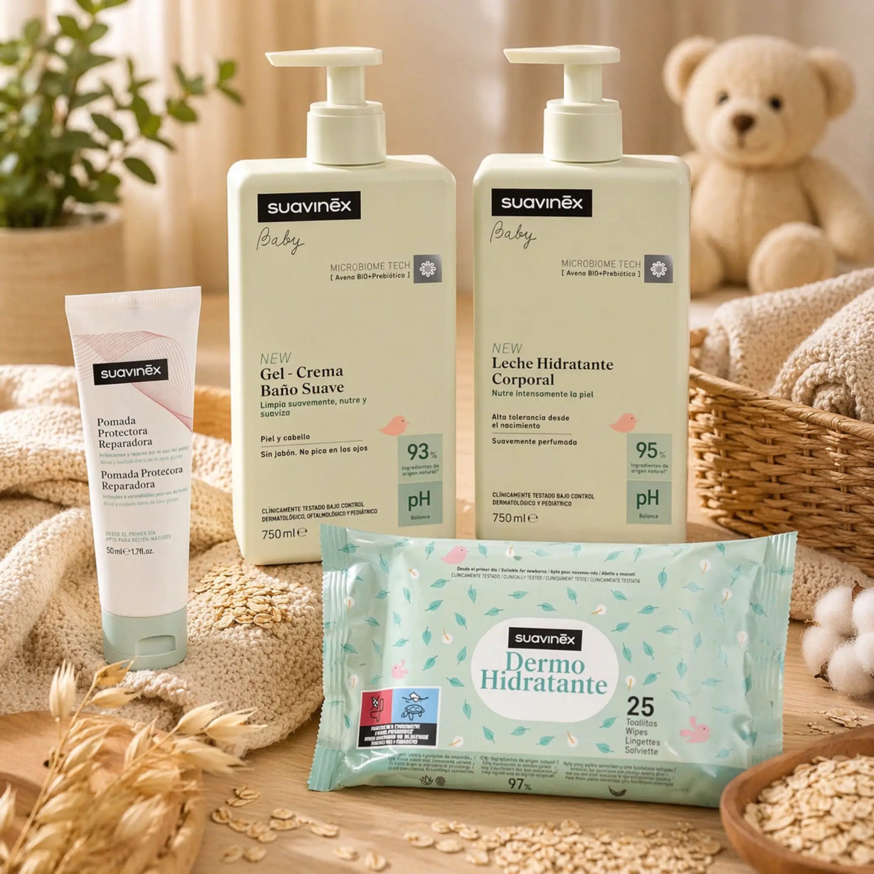 regalo recién nacido niño con set suavinex y pañales