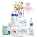 Tarta Pañales Mustela - Cestas y canastillas para bebes | Mababyshop - tarta pañales
