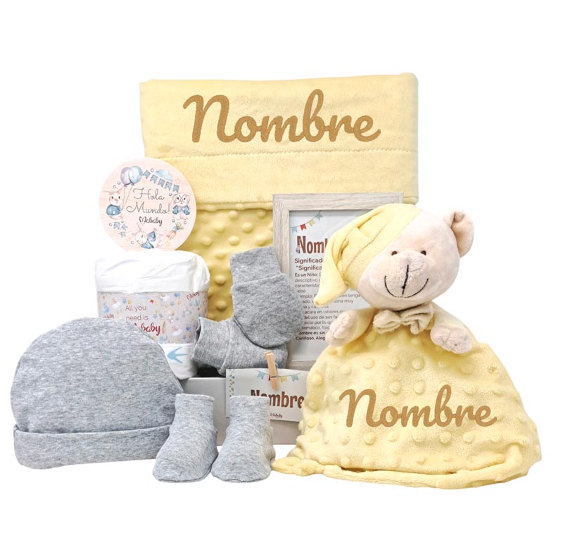 Canastilla Velvet Dou Dou Personalización y Calidad para Bebés