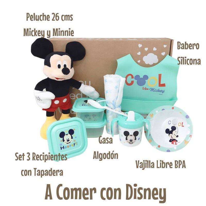 A comer con Disney - Cestas y canastillas para bebes-Vajilla bebe