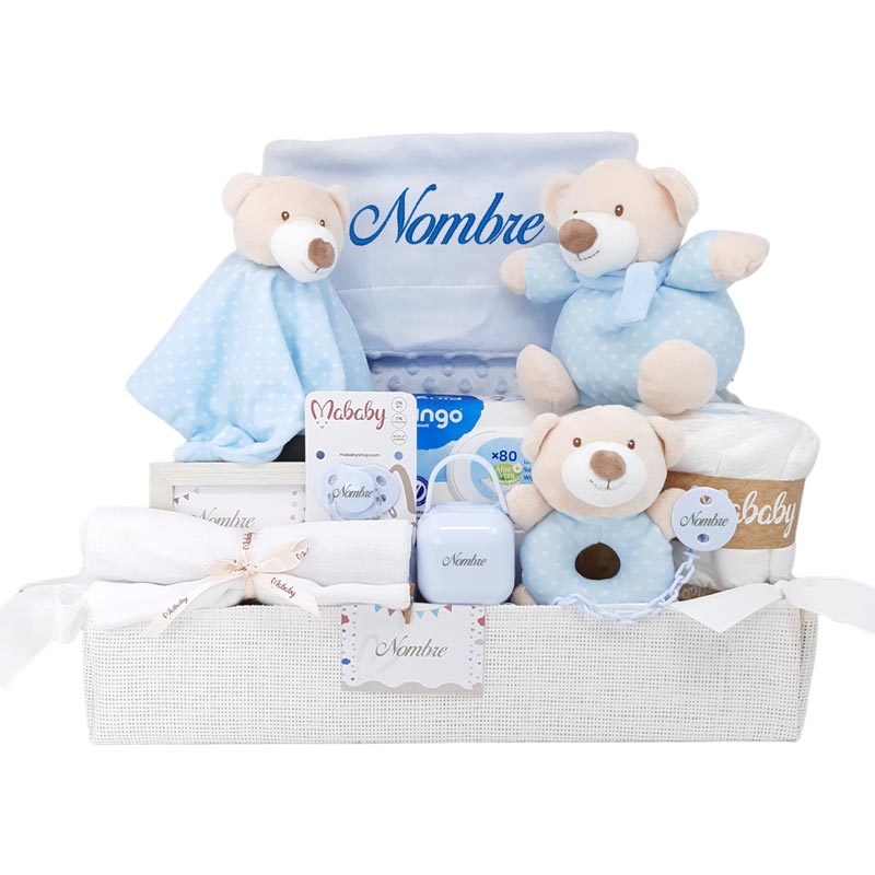 Canastilla Bebe Squishy Osito - Cestas y canastillas para bebes-Canastilla Bebe Personalizada