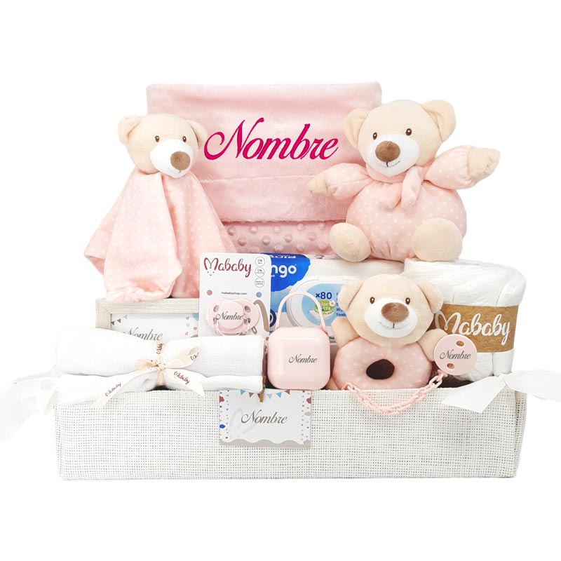 Canastilla Bebe Squishy Osito - Cestas y canastillas para bebes-Canastilla Bebe Personalizada