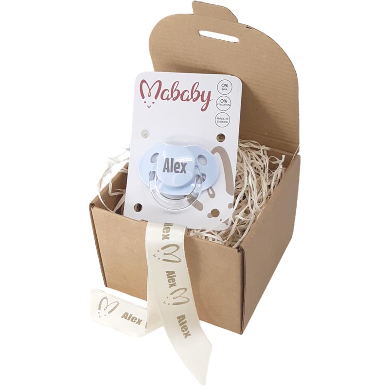 Chupete Personalizado Nombre Bebe - Cestas y canastillas para bebes-regalos bebé recién nacido