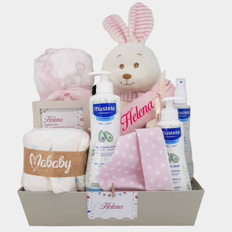 Happy Rabbits Deluxe - Cestas y canastillas para bebes-Cesta Bebe Farmacia