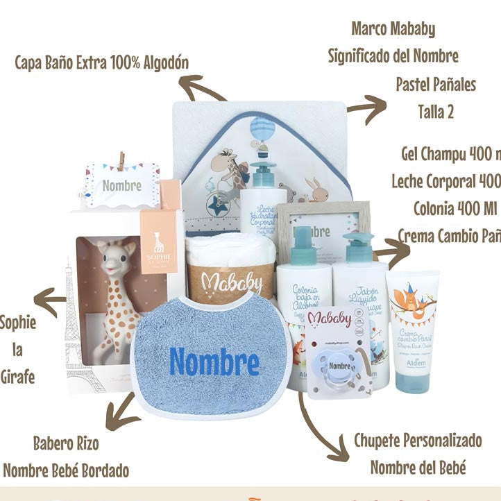Mi Baño Suave - Cestas y canastillas para bebes-Canastilla Personalizada