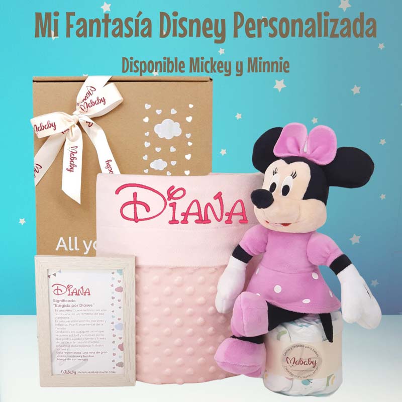 Mi Fantasia Disney - Cestas y canastillas para bebes-Manta y Peluche