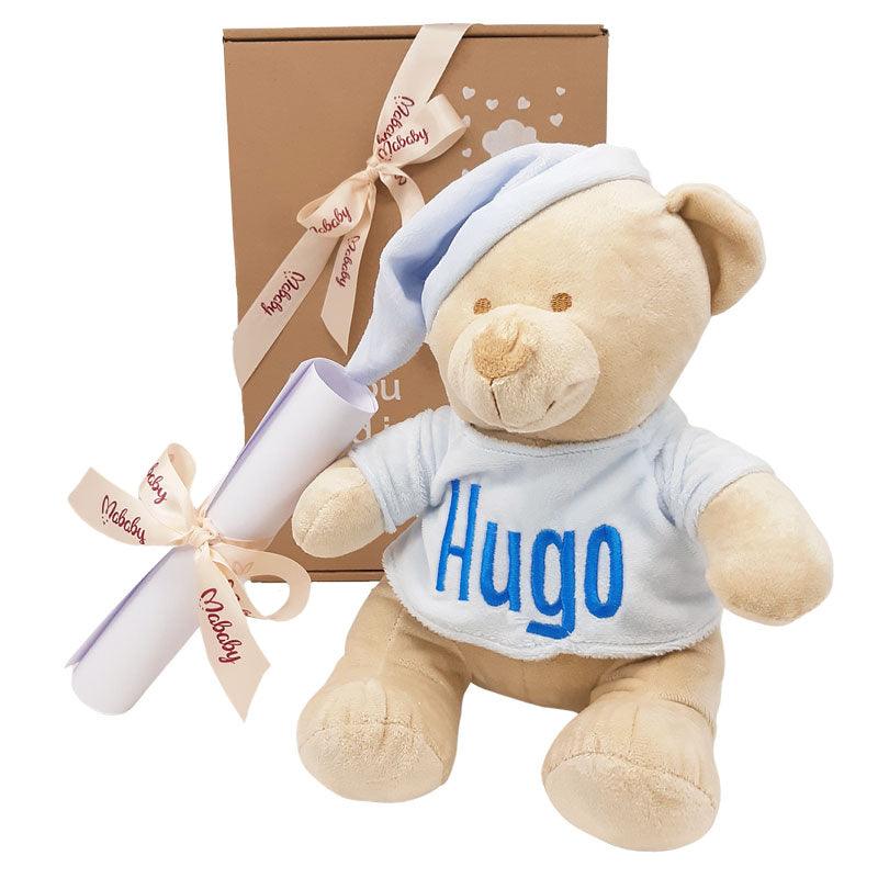 MyK Mi Primer Osito - Cestas y canastillas para bebes-Peluche personalizado