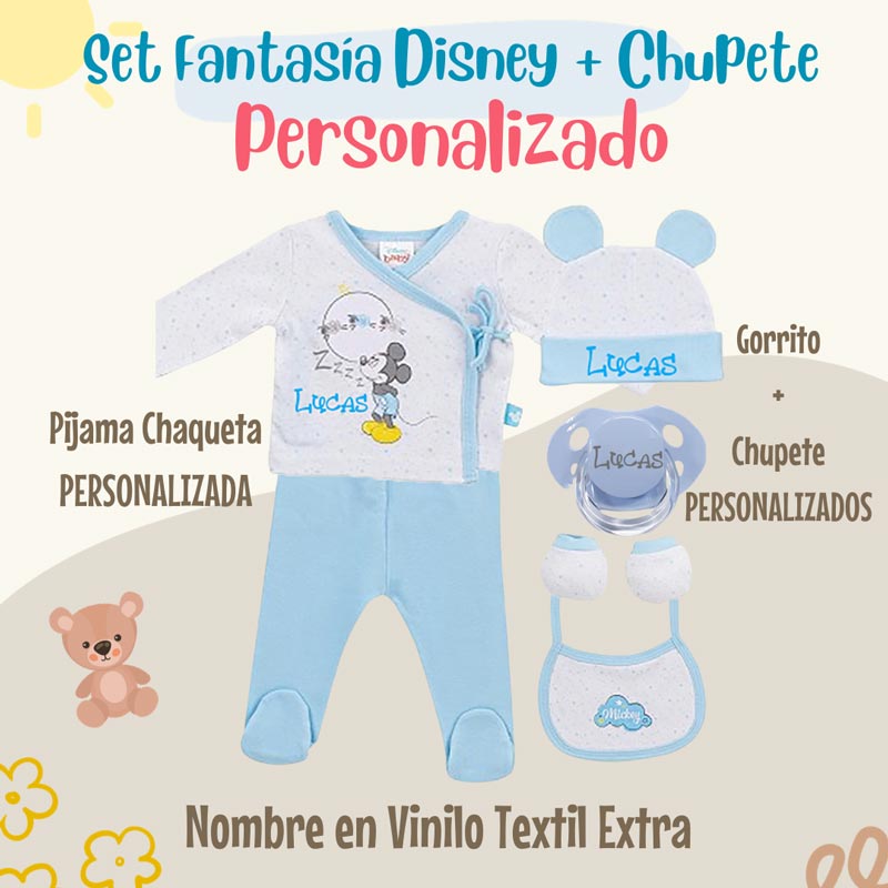 Set 6 Piezas Primera Puesta - Cestas y canastillas para bebes-Pijamas y primeras puestas