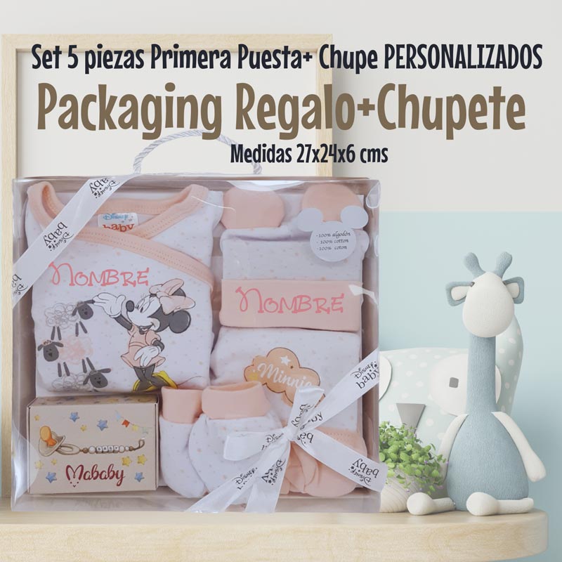 Set 6 Piezas Primera Puesta - Cestas y canastillas para bebes-Pijamas y primeras puestas
