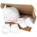 Set de Gorrito y Chupete Personalizado - Cestas y canastillas para bebes-Set primera Puesta