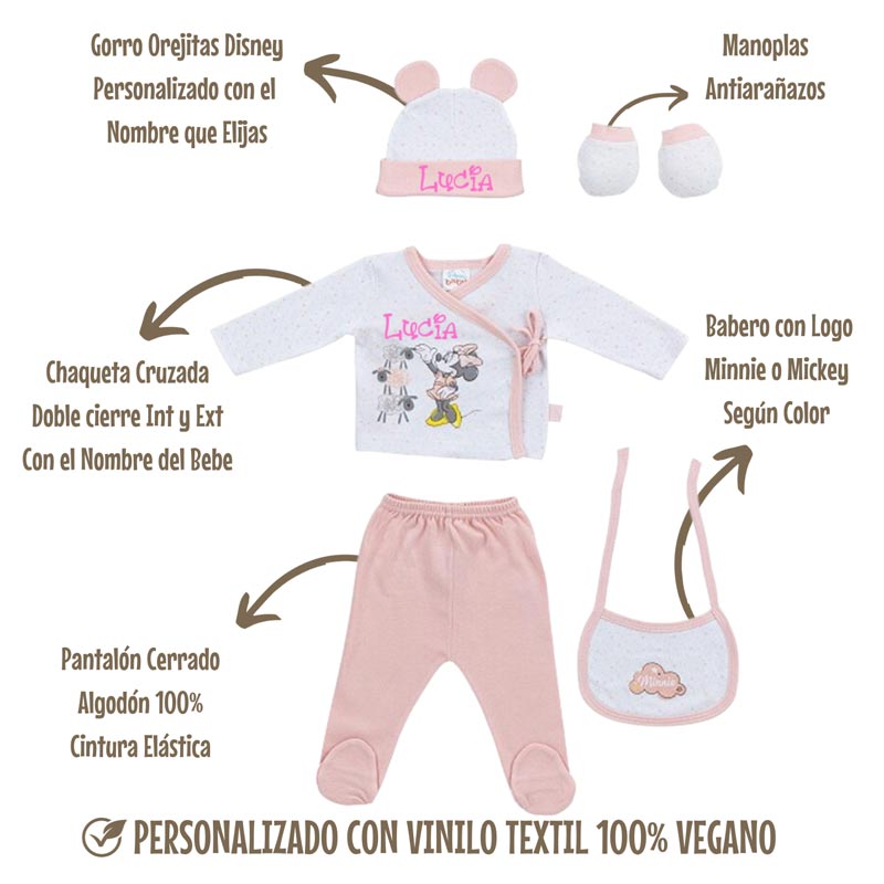 Set Primera puesta Fantasía - Cestas y canastillas para bebes-Pijamas y primeras puestas