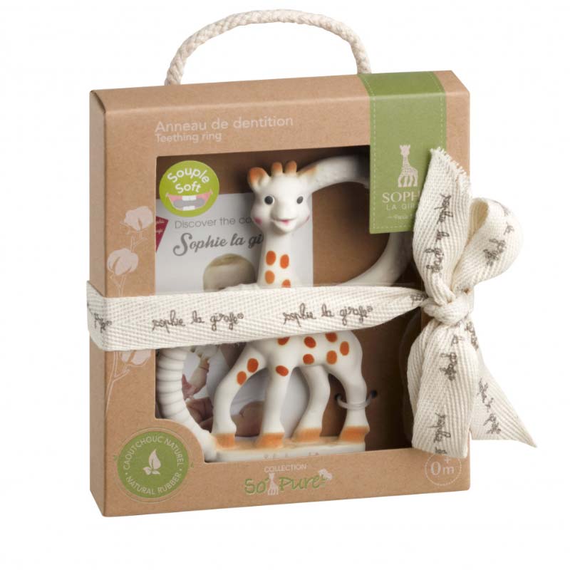 Sophie la Girafe So'Pure - Anillo de dentición - Cestas y canastillas para bebes-Sophie la Girafe