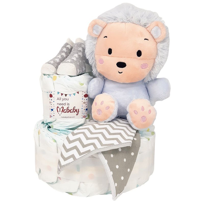 Tarta Pañales Mi Peluche - Cestas y canastillas para bebes-Tarta Pañales